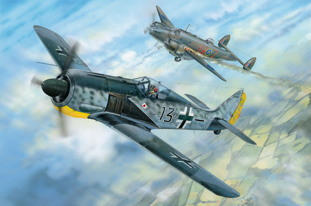 HB81802 HobbyBoss 1/18 Focke-Wulf FW190A-5 Plastic Model Kit [81802] HobbyBoss
