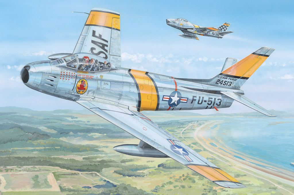 HB81808 HobbyBoss 1/18 F-86F-30 "Sabre" Plastic Model Kit [81808] HobbyBoss