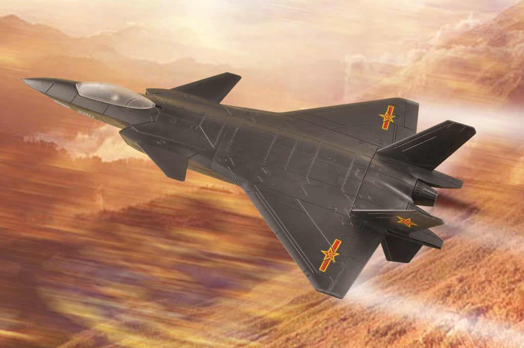 HB81902 HobbyBoss 200mm Chinese J-20 Mighty Dragon Plastic Model Kit [81902] HobbyBoss