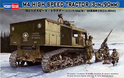 HB82407 HobbyBoss 1/35 M4 HIGH SPEED TRACTOR(3-in./90mm) Plastic Model Kit [82407]