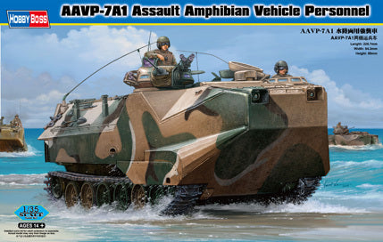 HB82410 HobbyBoss 1/35 AAVP-7A1 Assault Amphibian Vehicle Personnel Plastic Model Kit [82410]