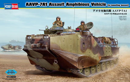 HB82413 HobbyBoss 1/35 AAVP-7A1 Assault Amphibious Vehicle (w/mounting bosses) Plastic Model Kit [82413] HobbyBoss