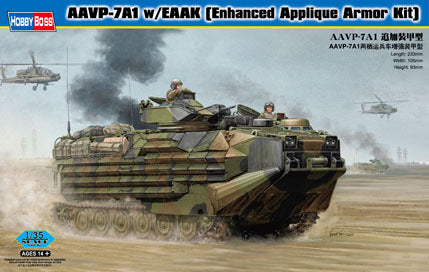 HB82414 HobbyBoss 1/35 AAVP-7A1 w/EAAK (Enhanced Applique Armor Kit) Plastic Model Kit [82414] HobbyBoss
