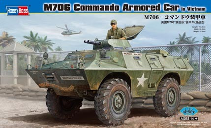 HB82418 HobbyBoss 1/35 M706 Commando Armored Car in Vietnam Plastic Model Kit [82418]