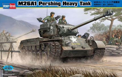 HB82425 HobbyBoss 1/35 M26A1 Pershing Heavy Tank Plastic Model Kit [82425] HobbyBoss