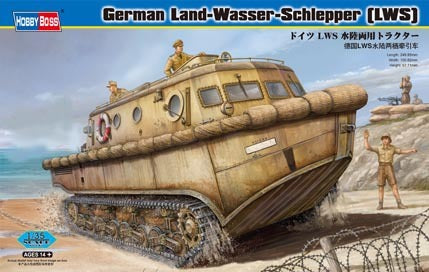 HB82430 HobbyBoss 1/35 German Land-Wasser-Schlepper (LWS) amphibious tractor Early Plastic Model Kit [82430]