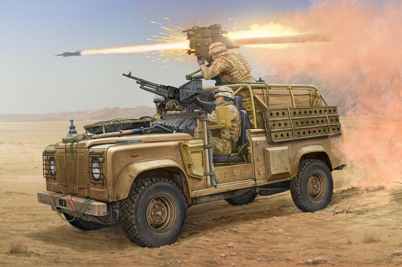 HB82447 HobbyBoss 1/35 Land Rover WMIK w/ MILAN ATGM Plastic Model Kit [82447]
