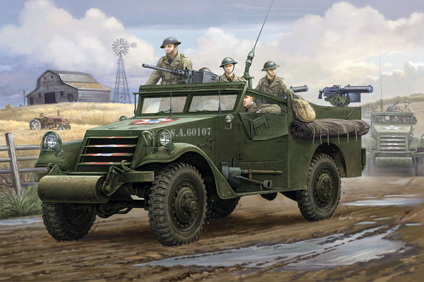 HB82451 HobbyBoss 1/35 M3A1 "White Scout Car" Early Production Plastic Model Kit [82451]