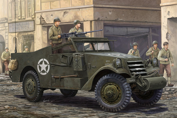 HB82452 HobbyBoss 1/35 M3A1 "White Scout Car" Late Production Plastic Model Kit [82452]