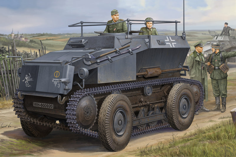 HB82491 HobbyBoss 1/35 German Sd.Kfz.254 Tracked Armoured Scout Car Plastic Model Kit [82491]