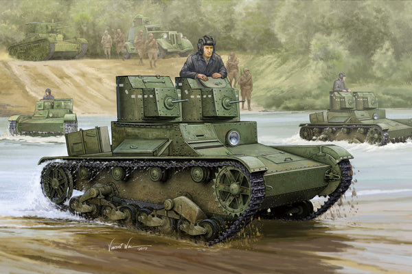 HB82494 HobbyBoss 1/35 Soviet T-26 Light Infantry Tank Mod.1931 Plastic Model Kit [82494]