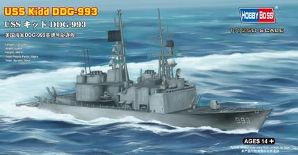HB82507 HobbyBoss 1/1250 Kidd DDG-993 Plastic Model Kit [82507] HobbyBoss