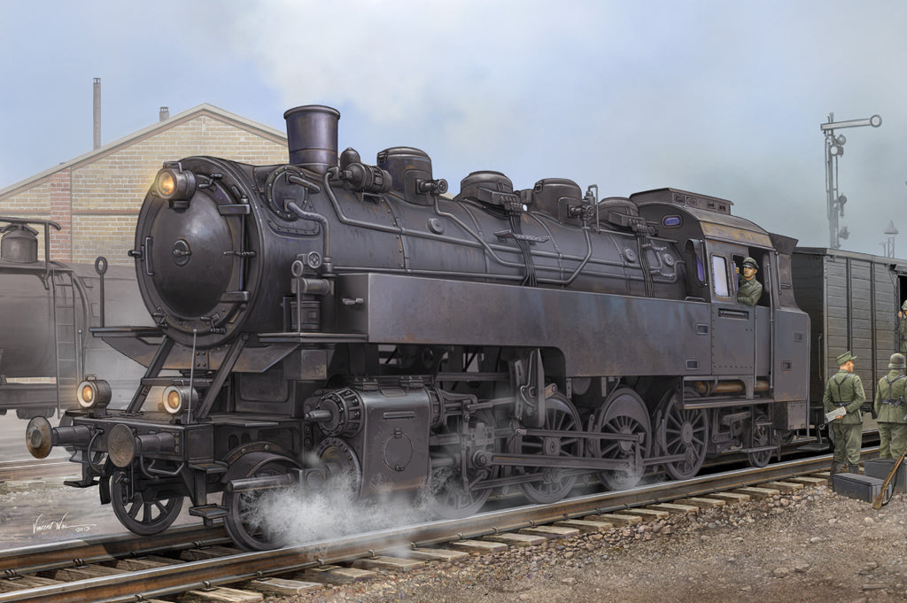 HB82914 HobbyBoss 1/72 German Dampflokomotive BR86 Plastic Model Kit [82914] HobbyBoss