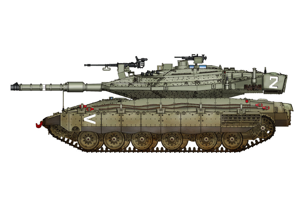 HB82915 HobbyBoss 1/72 IDF Merkava Mk IV Plastic Model Kit [82915] HobbyBoss