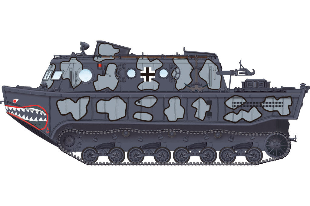 HB82919 HobbyBoss 1/72 German Land-Wasser-Schlepper (LWS) Medium production Plastic Model Kit [82919] HobbyBoss