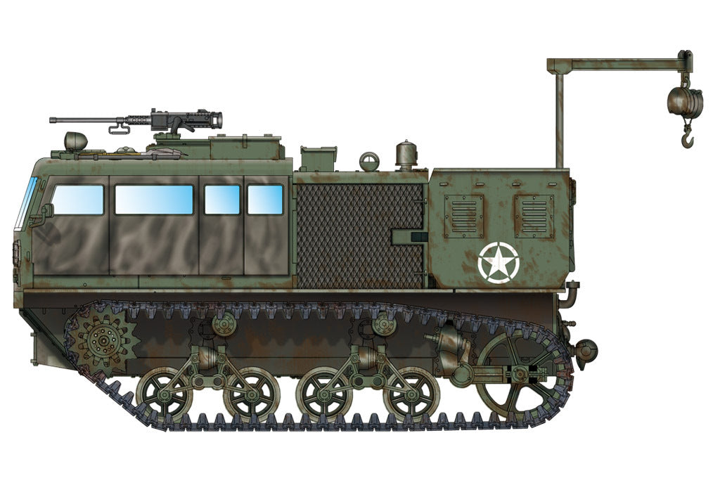 HB82921 HobbyBoss 1/72 M4 High Speed Tractor (155mm/8-in./240mm) Plastic Model Kit [82921] HobbyBoss