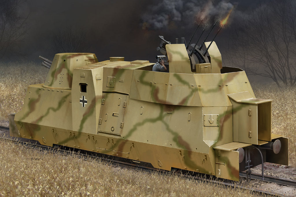 HB82925 HobbyBoss 1/72 German Kanonen und Flakwagen of BP42 Plastic Model Kit [82925] HobbyBoss