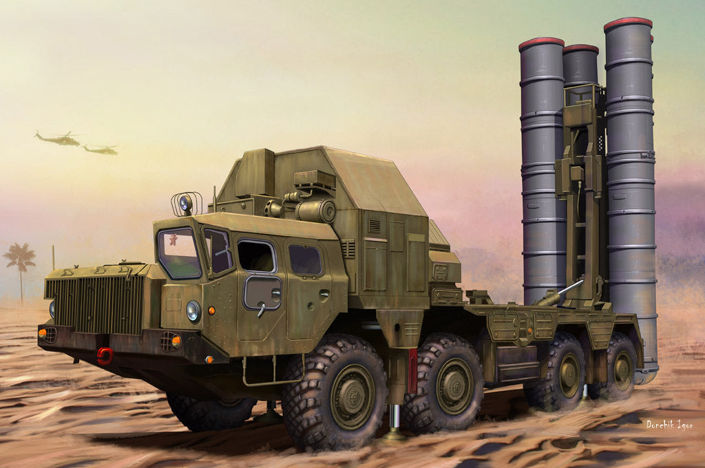 HB82929 HobbyBoss 1/72 48N6E of 5P85S TEL S-300PMU SA-10 GRUMBLE Plastic Model Kit [82929] HobbyBoss