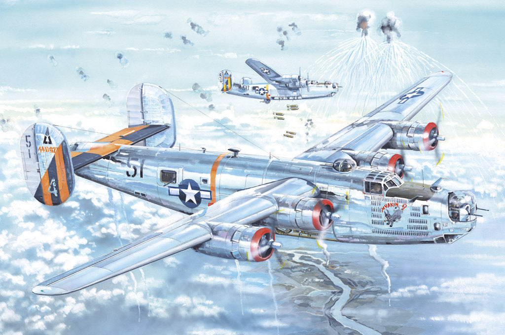 HB83211 HobbyBoss 1/32 B-24J Liberator Plastic Model Kit [83211] HobbyBoss