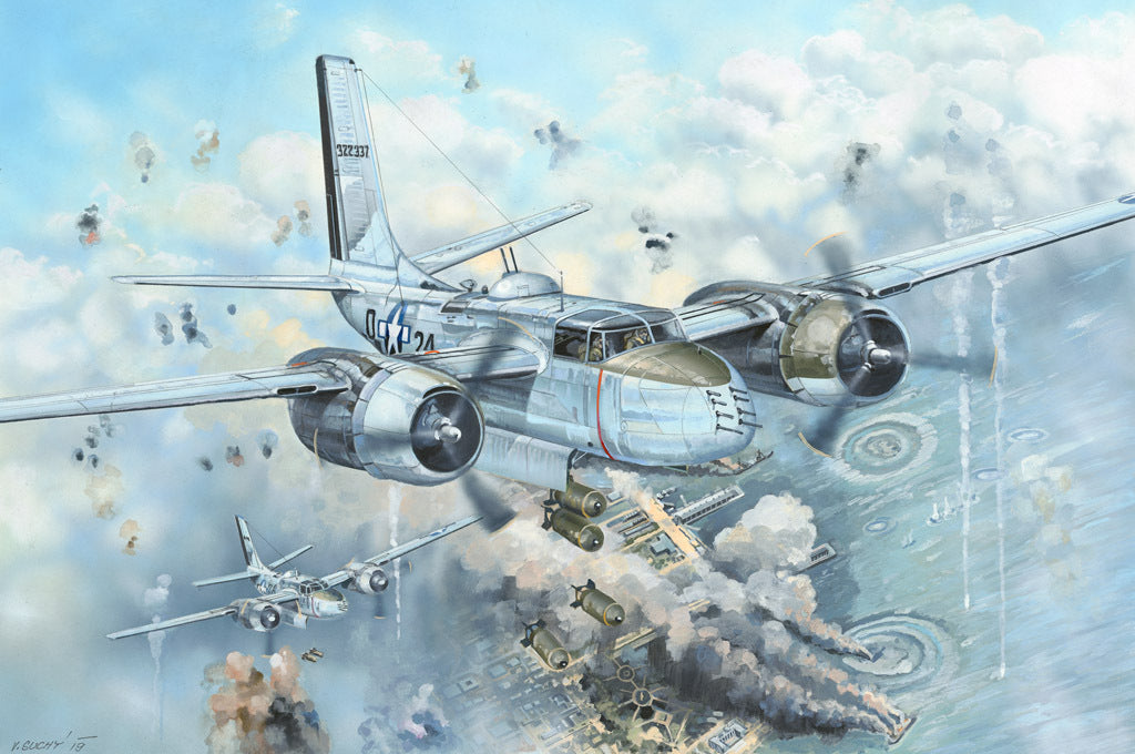 HB83213 HobbyBoss 1/32 A-26B Invader Plastic Model Kit [83213] HobbyBoss