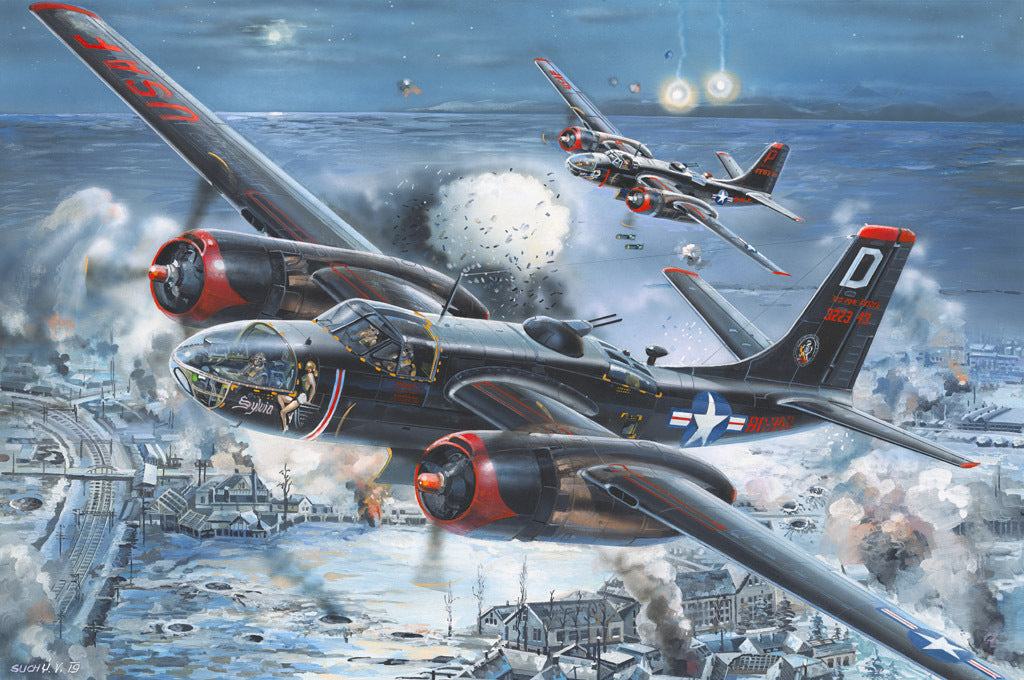 HB83214 HobbyBoss 1/32 A-26C Invader Plastic Model Kit [83214] HobbyBoss