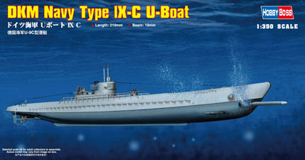 HB83508 HobbyBoss 1/350 DKM Navy Type lX-C U-Boat Plastic Model Kit [83508] HobbyBoss