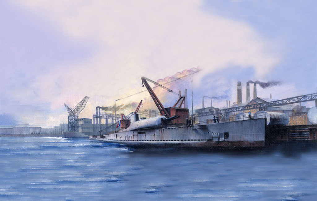 HB83522 HobbyBoss 1/350 French Surcouf Submarine Cruiser Plastic Model Kit [83522] HobbyBoss