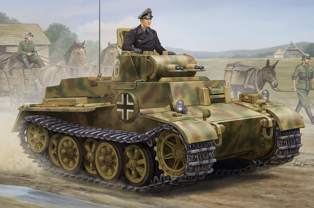HB83805 HobbyBoss 1/35 German Pzkpfw.I Ausf.F (VK1801)-Late Plastic Model Kit [83805] HobbyBoss