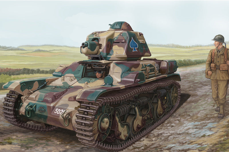 HB83806 HobbyBoss 1/35 French R35 Light Infantry Tank Plastic Model Kit [83806] HobbyBoss