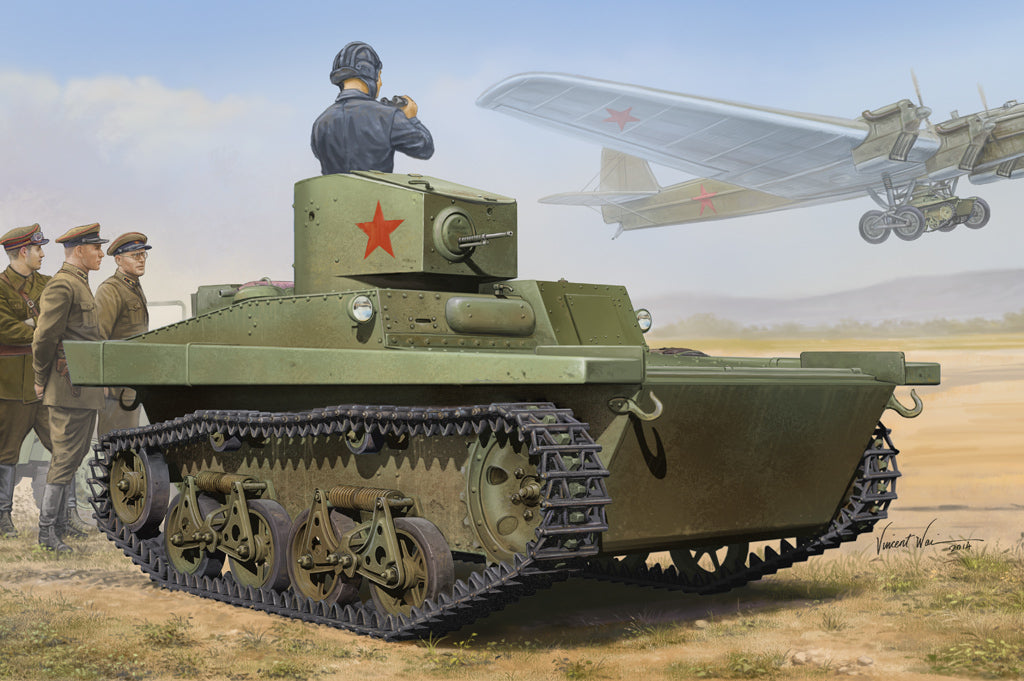HB83821 HobbyBoss 1/35 Soviet T-37A Light Tank(Izhorsky) Plastic Model Kit [83821] HobbyBoss