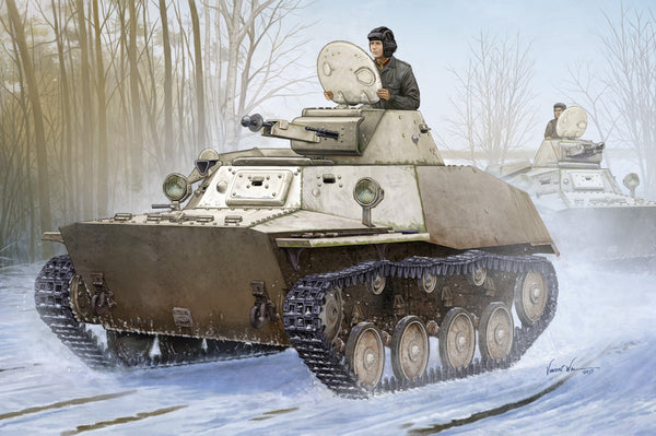 HB83826 HobbyBoss 1/35 Russian T-40S Light Tank Plastic Model Kit [83826]