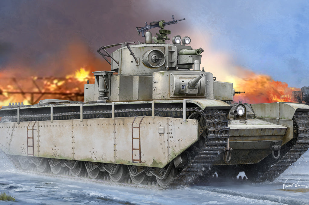 HB83842 HobbyBoss 1/35 Soviet T-35 Heavy Tank - Before 1938 Plastic Model Kit [83842] HobbyBoss