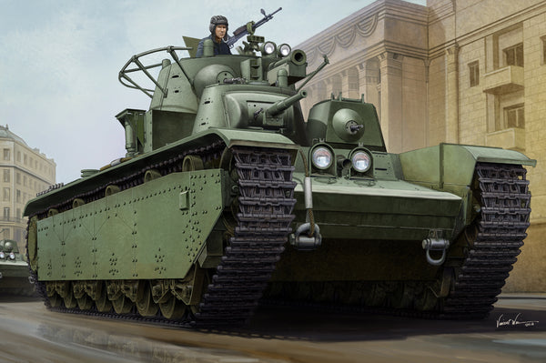 HB83843 HobbyBoss 1/35 Soviet T-35 Heavy Tank - 1938/1939 Plastic Model Kit [83843]