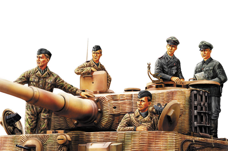 HB84401 HobbyBoss 1/35 German Panzer Tank Crew (Normandy 1944) Plastic Model Kit [84401]