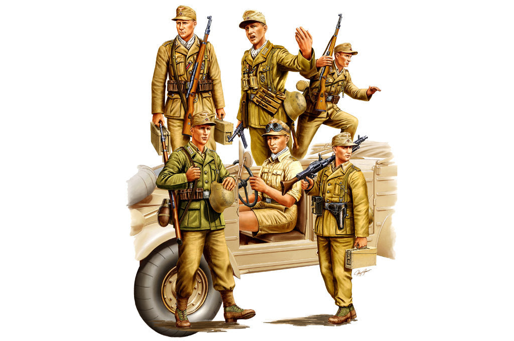 HB84410 HobbyBoss 1/35 GERMAN AFRICA CORPS Plastic Model Kit [84410] HobbyBoss
