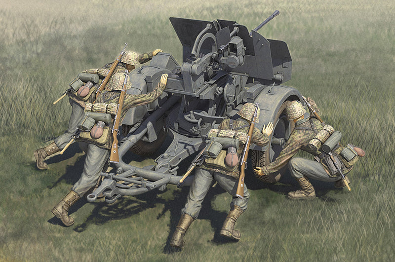 HB84418 HobbyBoss 1/35 German 20mm Flak 38 crews Plastic Model Kit [84418]