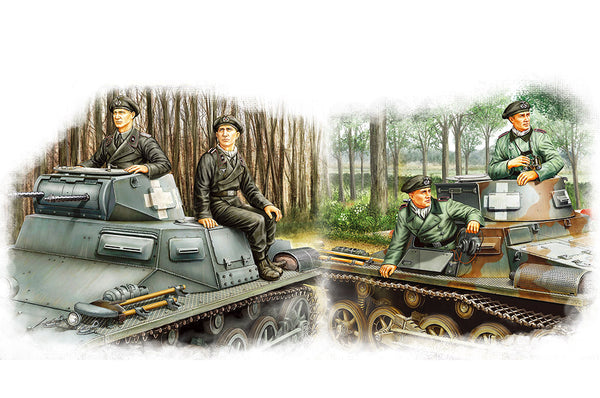 HB84419 HobbyBoss 1/35 German Panzer Crew Set Plastic Model Kit [84419]