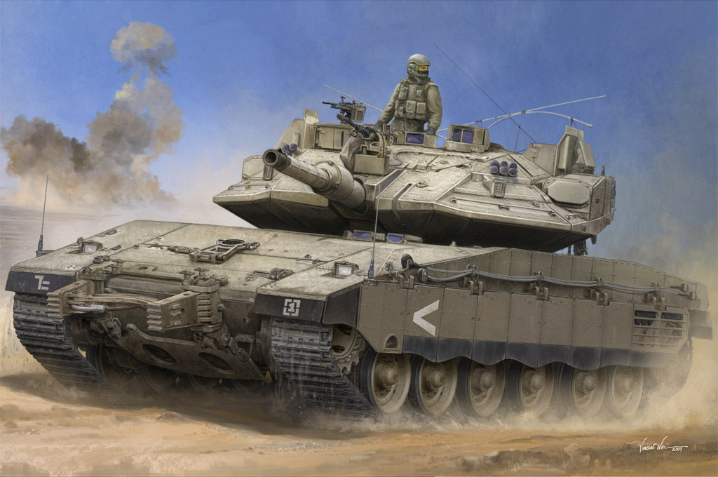 HB84523 HobbyBoss 1/35 IDF Merkava Mk IV w/Trophy Plastic Model Kit [84523] HobbyBoss