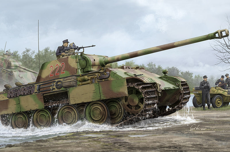 HB84552 HobbyBoss 1/35 German Panther G - Late version Plastic Model Kit [84552]