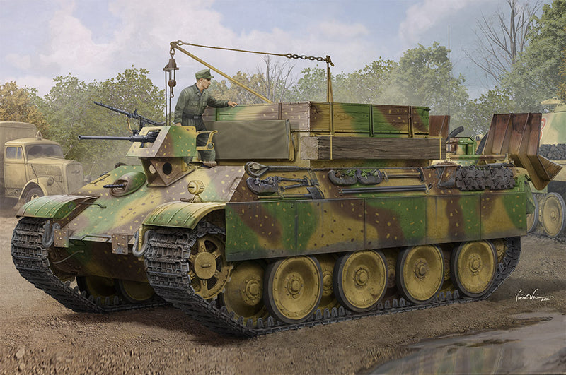 HB84554 HobbyBoss 1/35 German Sd.Kfz.179 Bergepanther Ausf.G Late Version Plastic Model Kit [84554]