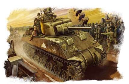 HB84802 HobbyBoss 1/48 M4 TANK (Mid -Model) Plastic Model Kit [84802]