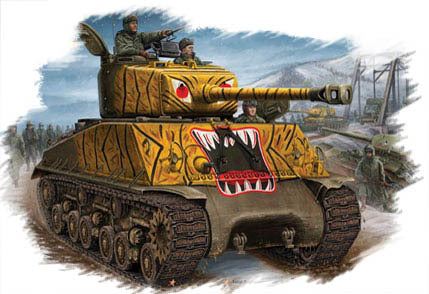 HB84804 HobbyBoss 1/48 M4A3E8 TANK Plastic Model Kit [84804]