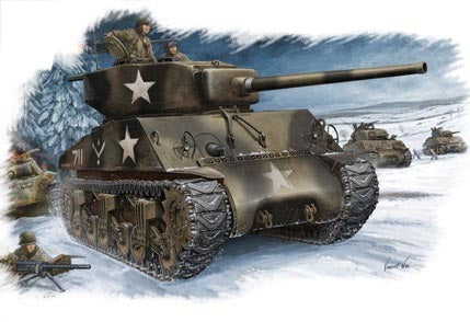 HB84805 HobbyBoss 1/48 M4A3 (76W) TANK Plastic Model Kit [84805]