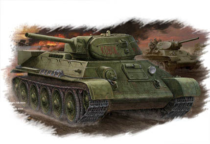 HB84806 HobbyBoss 1/48 Russian T-34/76 (1942 No.112) tank Plastic Model Kit [84806]