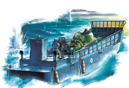 HB84817 HobbyBoss 1/48 LCM-3 Landing Craft Plastic Model Kit [84817] HobbyBoss