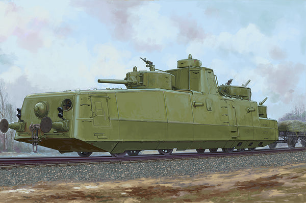 HB85514 HobbyBoss 1/35 Soviet MBV-2 Armored Train Plastic Model Kit [85514]