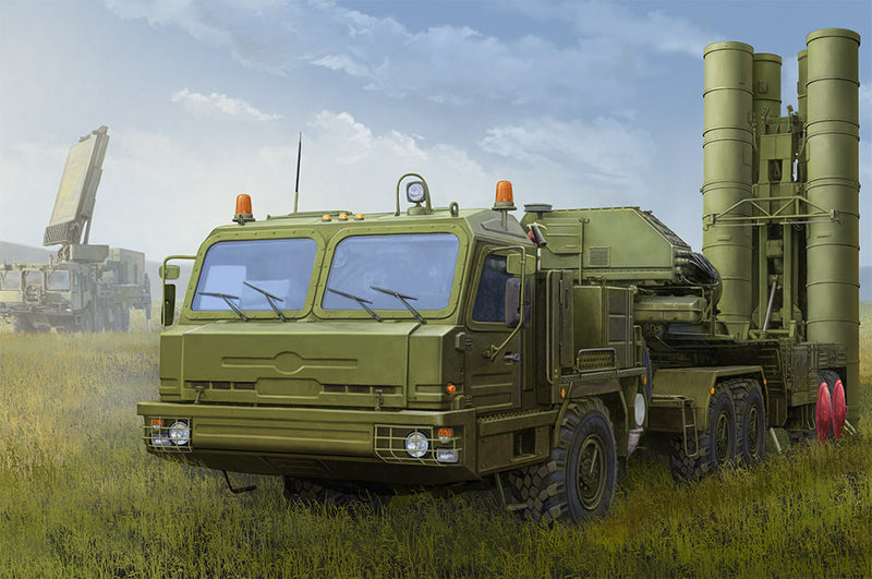 HB85517 HobbyBoss 1/35 Russian BAZ-64022 with 5P85TE2 TEL S-400 Plastic Model Kit [85517]