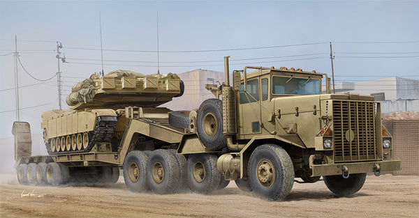 HB85519 HobbyBoss 1/35 M911 C-HET w/m747 Heavy Equipment Semi-Trailer Plastic Model Kit [85519]