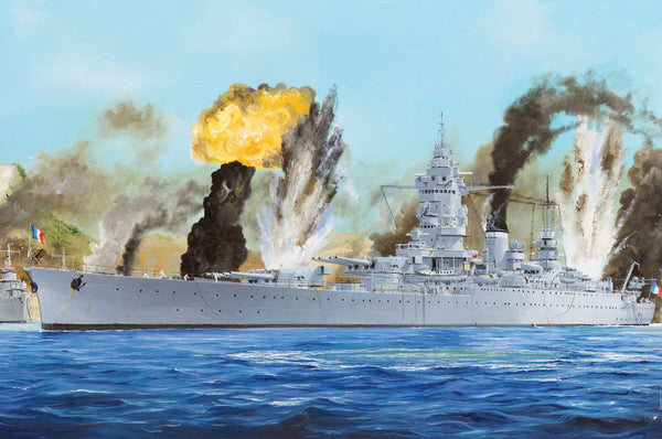 HB86506 HobbyBoss 1/350 French Navy Dunkerque Battleship Plastic Model Kit [86506]