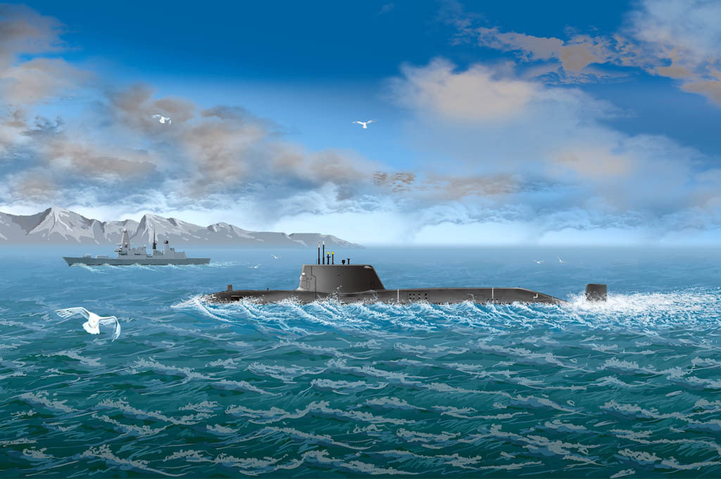 HB87022 HobbyBoss 1/700 HMS Astute Plastic Model Kit [87022] HobbyBoss